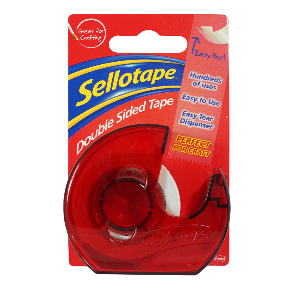 Sellotape Double Sided 15mmx5m On Dispenser