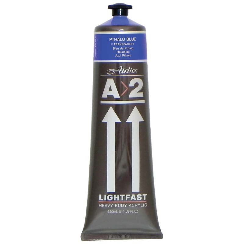 A2 Lightfast Heavybody Acrylic 120ml Pthalo Blue