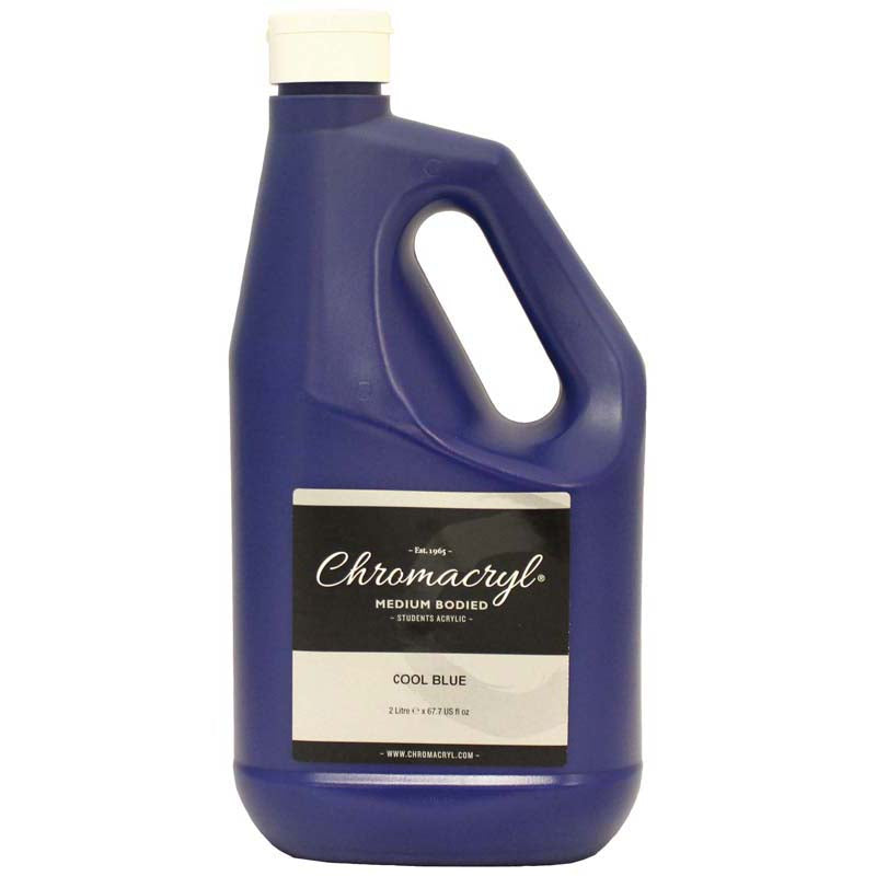 Chromacryl Acrylic Paint Student 2 Litre Cool Blue