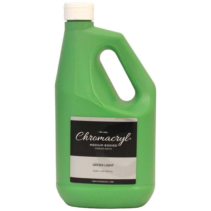 Chromacryl Acrylic Paint Student 2 Litre Light Green