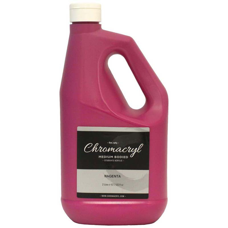 Chromacryl Acrylic Paint Student 2 Litre Magenta