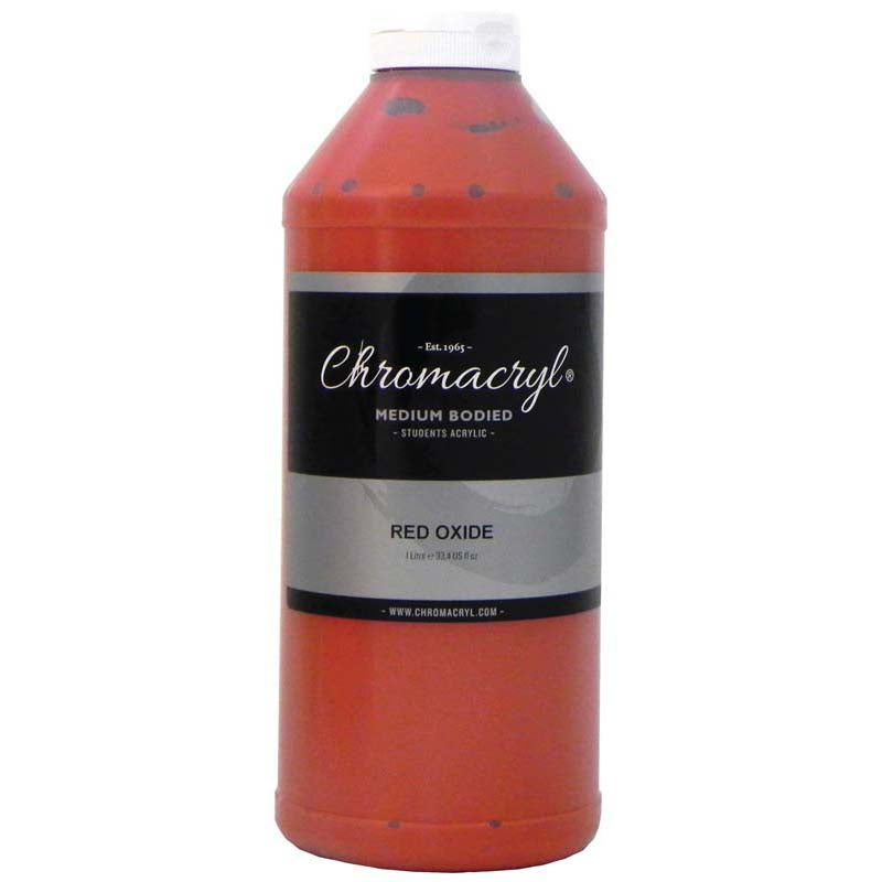 Chromacryl Acrylic Paint Student 1 Litre Red Oxide