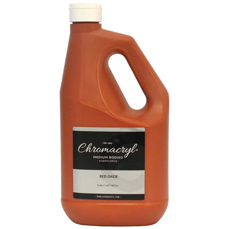 Chromacryl Acrylic Paint Student 2 Litre Red Oxide