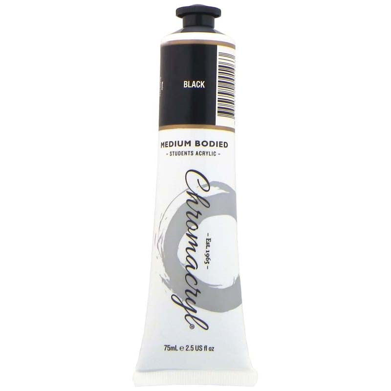 Chromacryl Paint Black 75ml