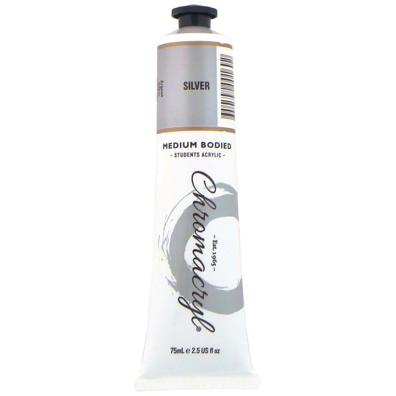 Chromacryl Paint Silver 75ml