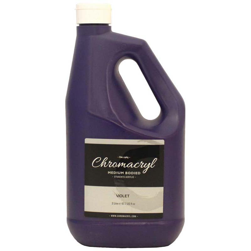 Chromacryl Acrylic Paint Student 2 Litre Violet