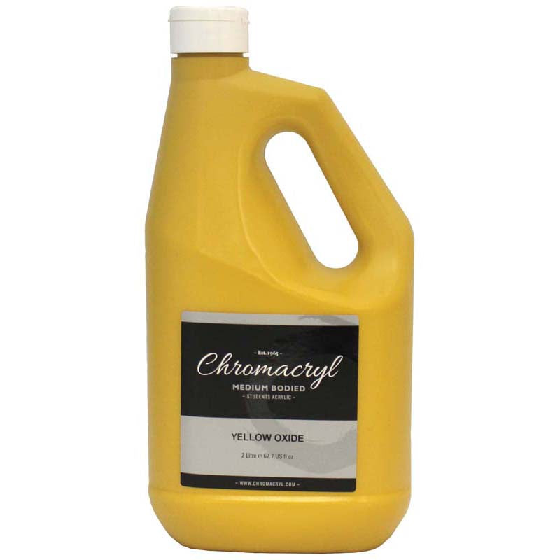 Chromacryl Acrylic Paint Student 2 Litre Yellow Oxide