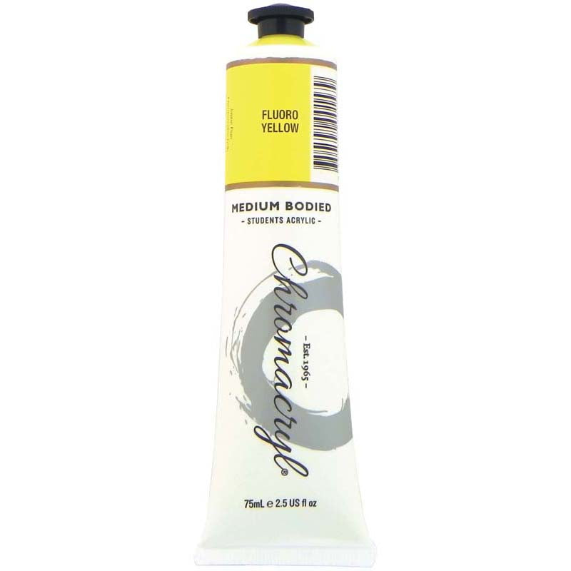 Chromacryl Paint Fluoro Yellow 75ml