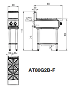 2 BURNER COOK TOP LPG AT80G2B-F-LPG - Cafe Supply