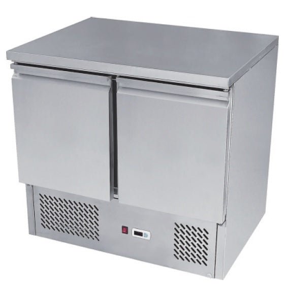 2 DOORS TABLE SALADETTE FRIDGE 900 MM ESL3801 - Cafe Supply