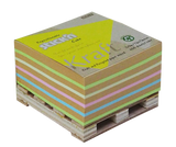 Stick'n Note Cube 76x76mm 400 Sheets Kraft Neon Assorted