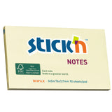 Stick'n FSC Note 76x127mm 90 Sheets Yellow