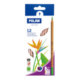 Milan Coloured Pencils Thick Lead Assorted Pack 12