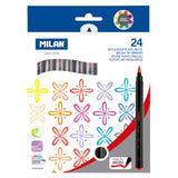 Milan Markers Brush Tip Assorted Pack 24