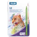 Milan Coloured Pencils Wood Free Water Soluble Set 13 Pieces