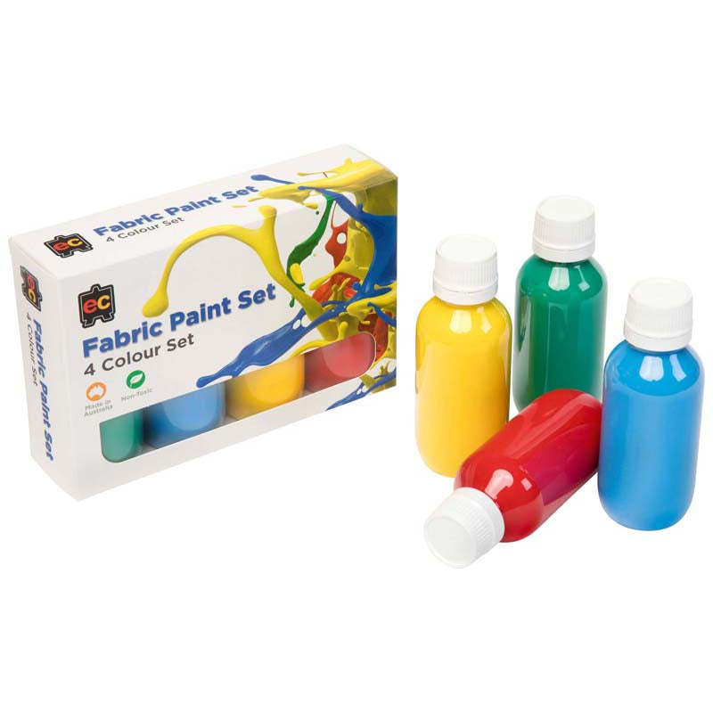 EC Fabric Paint Set 4 X 100ml