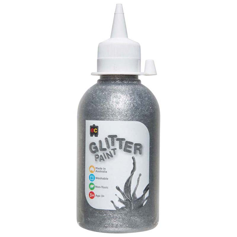 EC Glitter Paint Silver 250ml