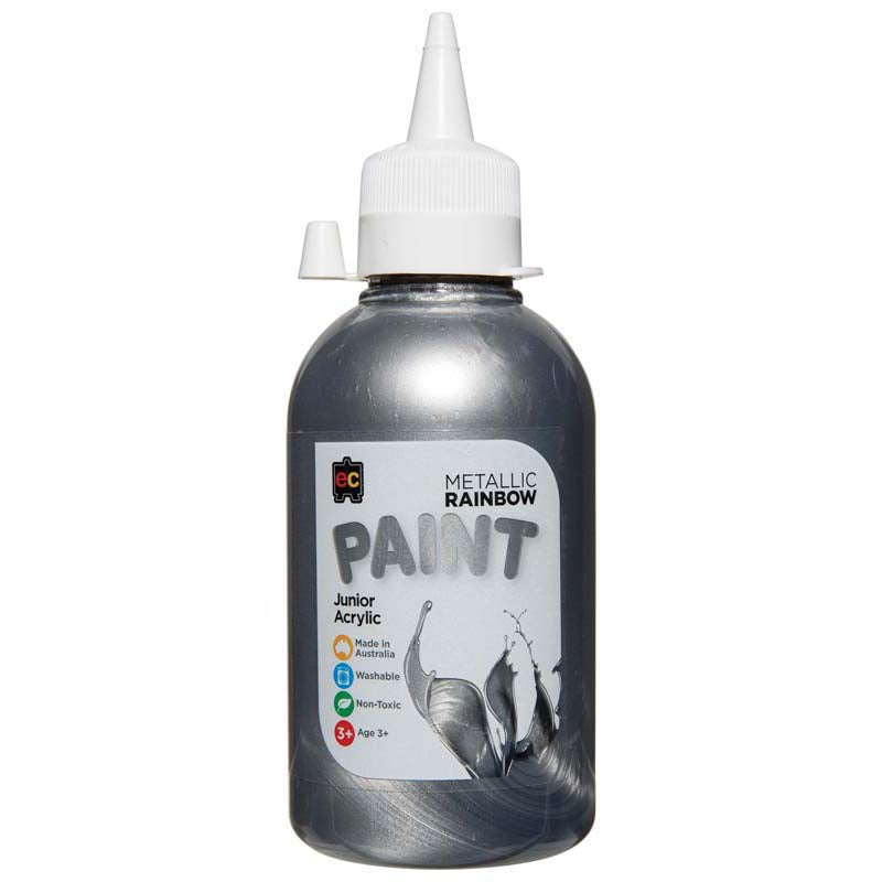 EC Paint Rainbow Acrylic Silver 250ml