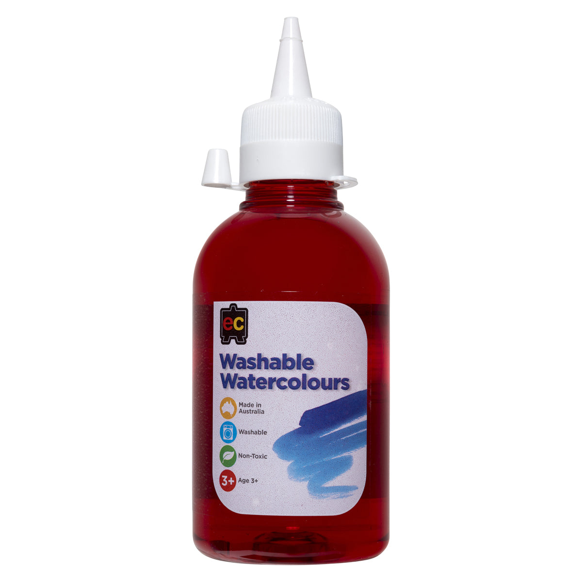 EC Paint Washable Watercolours 250ml Red