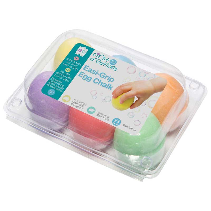 EC First Creations Easi-Grip Egg Chalk Set 6