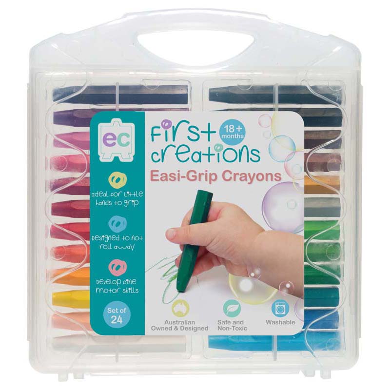 EC First Creations Easi-Grip Crayons Set 24