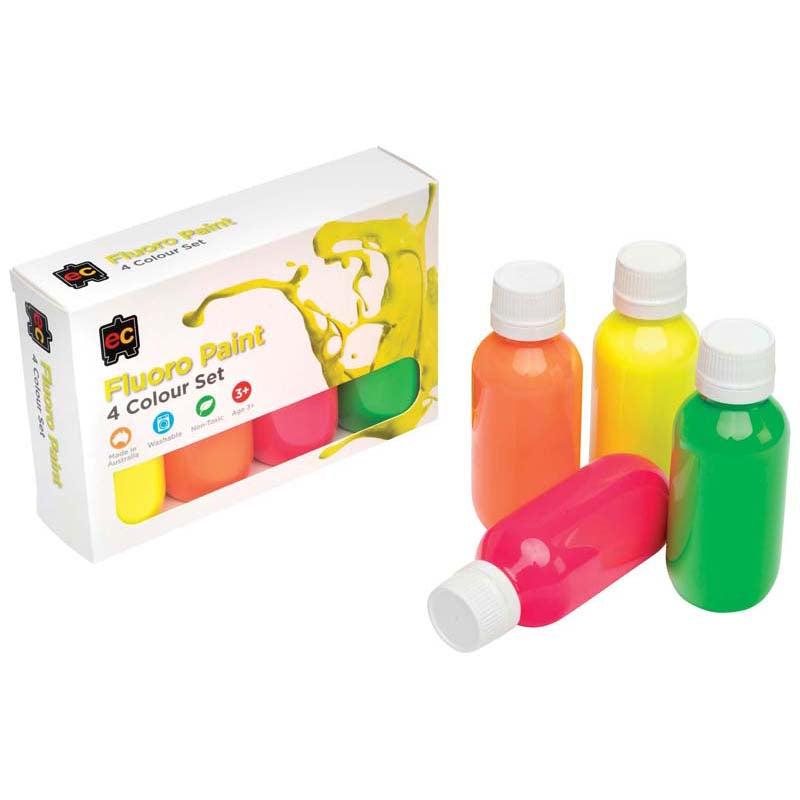 EC Acrylic Paint Fluoro Set 4 x 100ml