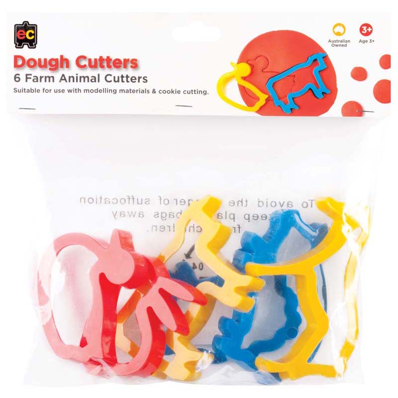 EC Dough Cutters Farm Animals Set of 6