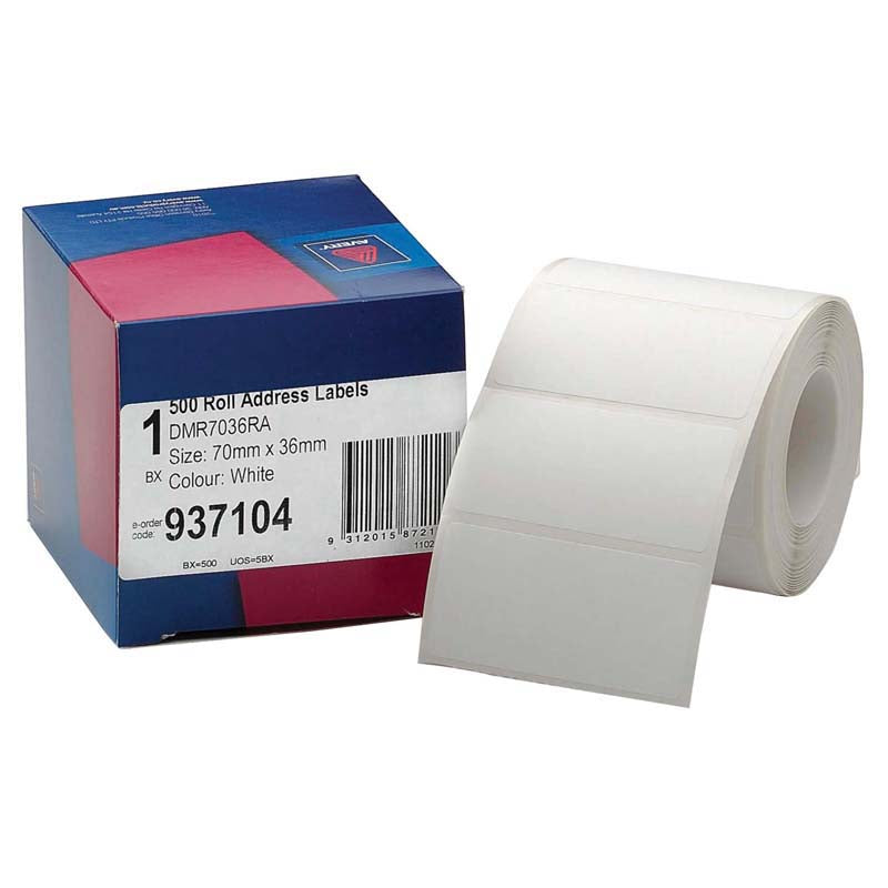 Avery Label Dispenser DMR7036RAL 70x36mm 500 Pack