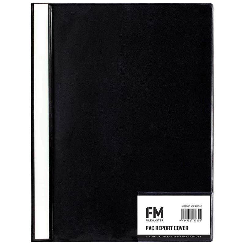 FM Cover Report A4 Black PVC