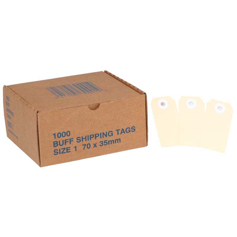 Globe Manilla Tags No.1 70x35mm Box 1000