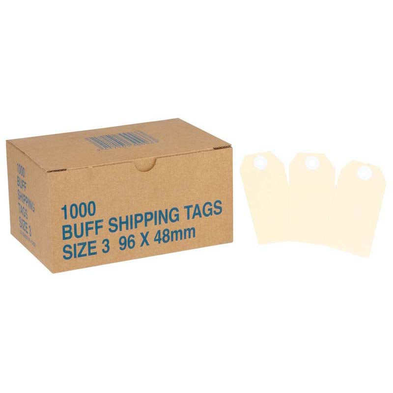 Globe Manilla Tags No.3 96x48mm Box 1000