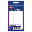 Avery Label White Rectangle 25x50mm 6up 7 Sheets - Cafe Supply