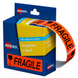 Avery Label Dispenser DMR1964FR Fragile 19x64mm 125 Pack - Cafe Supply