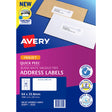 Avery Label J8159-50 Inkjet 24up 50 Sheets 64x33mm - Cafe Supply