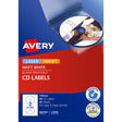 Avery Label L7676-25 CD-R/DVD 2up 25 Sheets - Cafe Supply