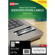 Avery Heavy Duty ID Label L6008 Silver Laser 25.4x10mm 189up 20 Sheets - Cafe Supply