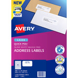 Avery Label L7651-100 White 38.1x21.2mm 65up 100 Sheets - Cafe Supply