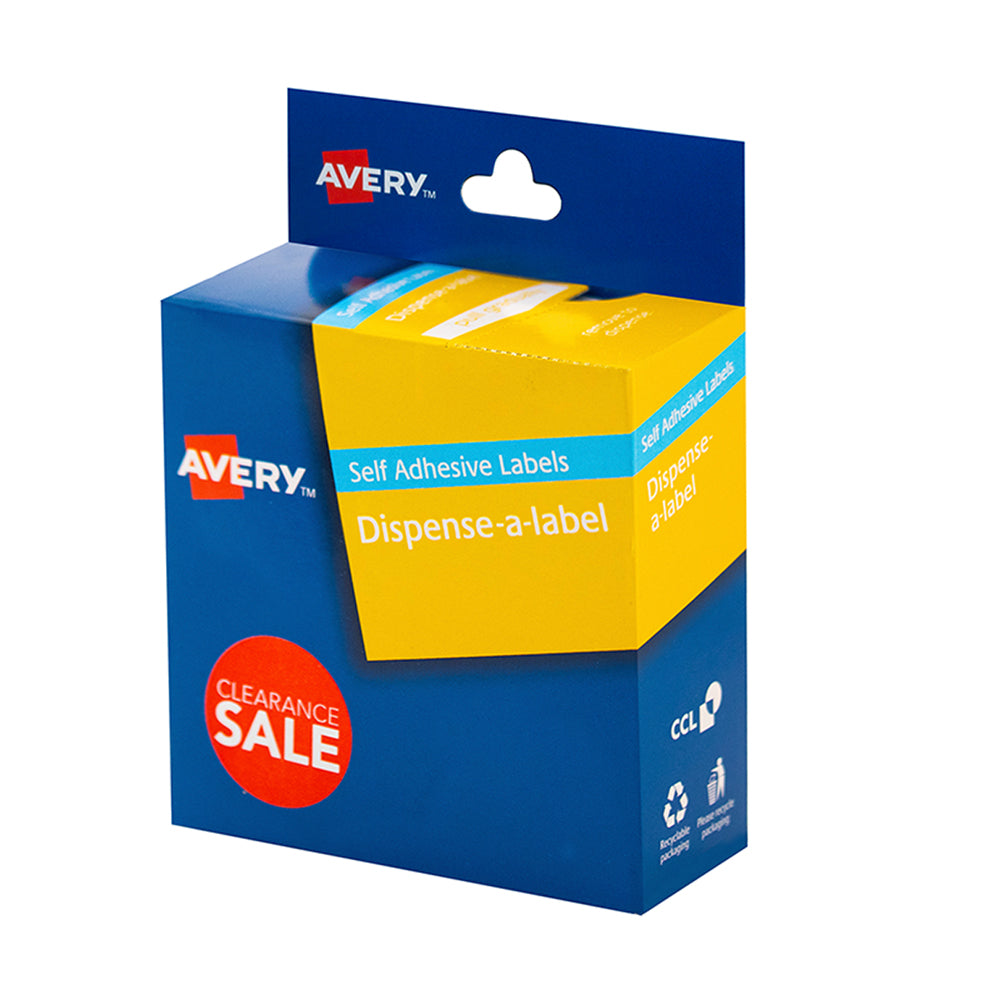 Avery Label Dispenser Clearance Sale 24mm 300 Pack - Cafe Supply