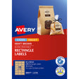 Avery Label L7110 Rectangular Kraft 18up 15 Sheets 62x42mm - Cafe Supply