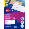 Avery Quick Peel Address Labels L7163 White 99.1x38.1mm 14up 40 Sheets - Cafe Supply