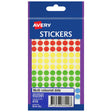 Avery Assorted Dots 8mm 416 Pack - Cafe Supply