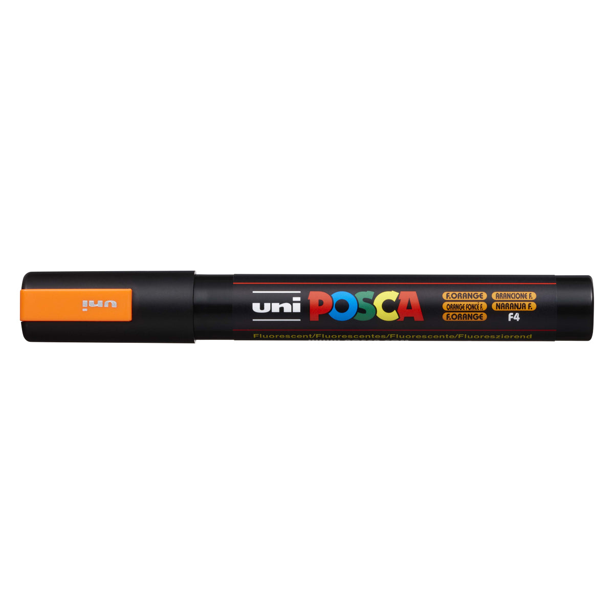 Uni Posca Marker 1.8-2.5mm Med Bullet Fluoro Orange PC-5M - Cafe Supply