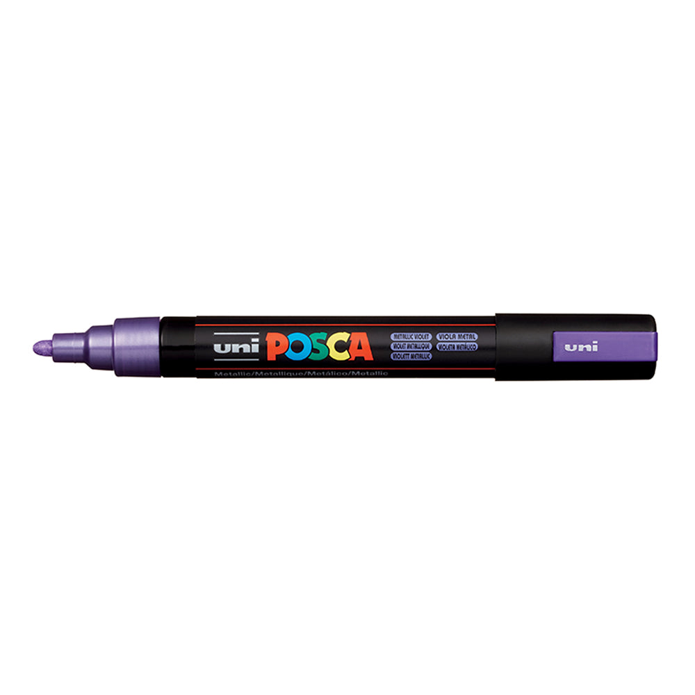 Uni Posca Marker 1.8-2.5mm Med Bullet Metallic Violet PC-5M - Cafe Supply