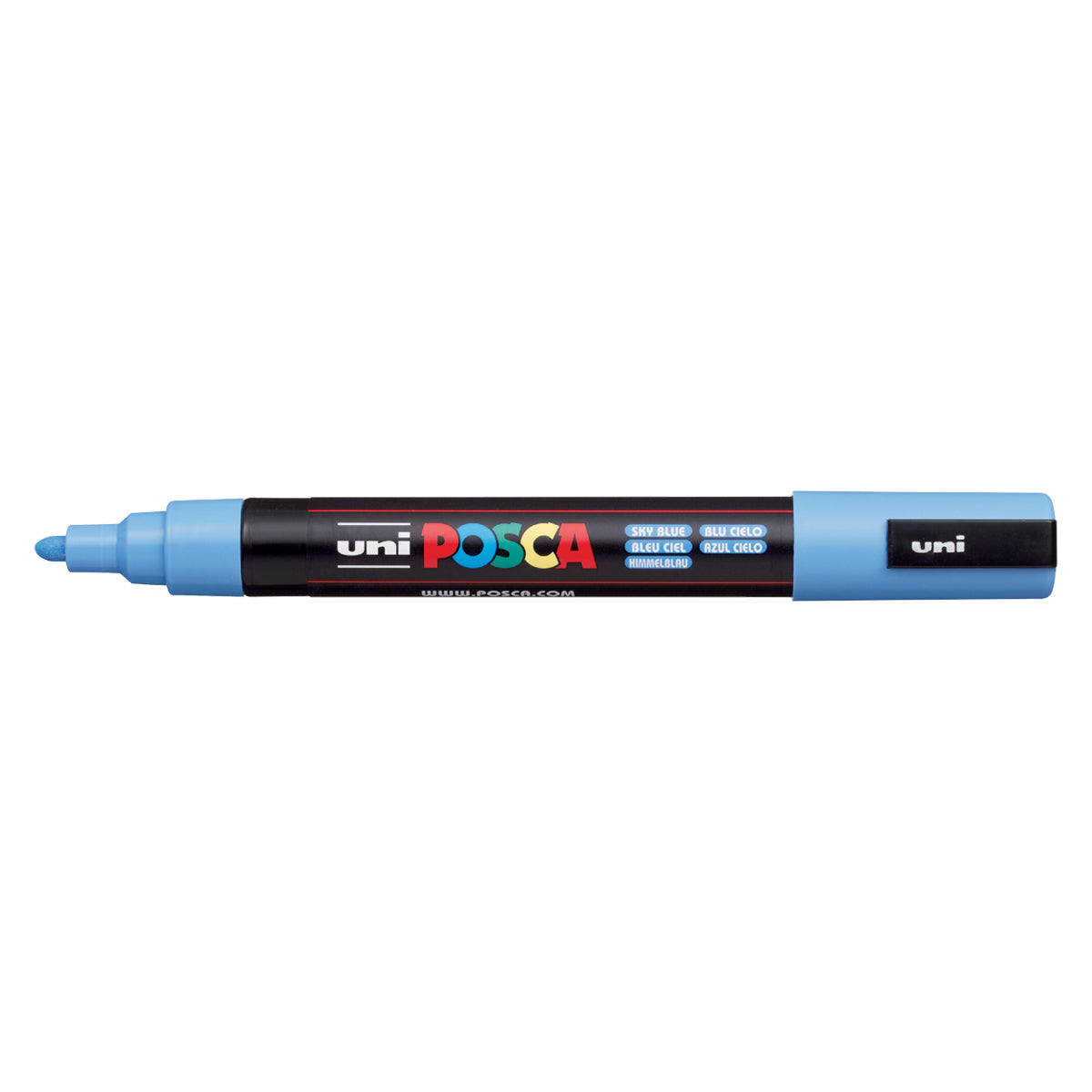 Uni Posca Marker 1.8-2.5mm Med Bullet Sky Blue PC-5M - Cafe Supply