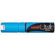 Uni Chalk Marker 8.0mm Chisel Tip Light Blue PWE-8K - Cafe Supply