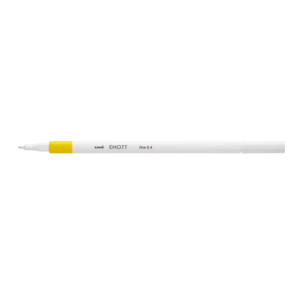 Uni Emott Everfine Fineliner 0.4mm Yellow - Cafe Supply