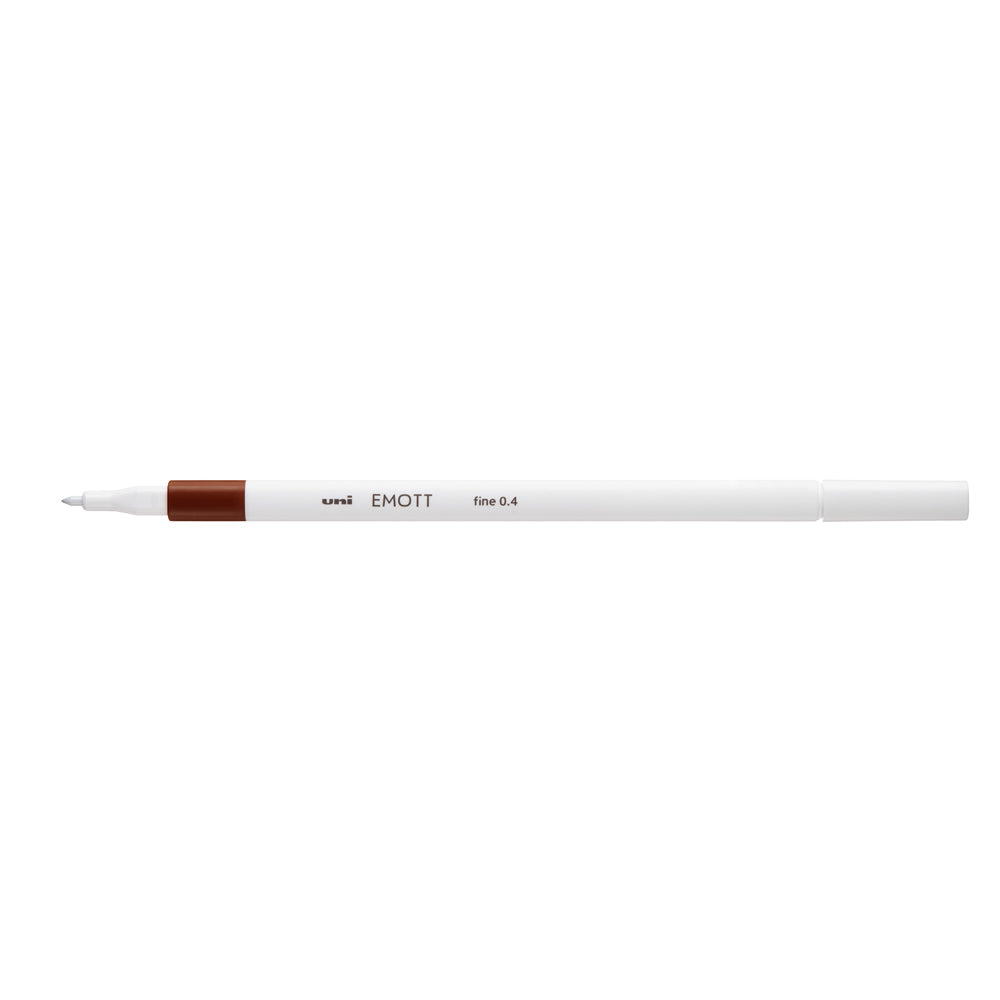 Uni Emott Everfine Fineliner 0.4mm Brown - Cafe Supply