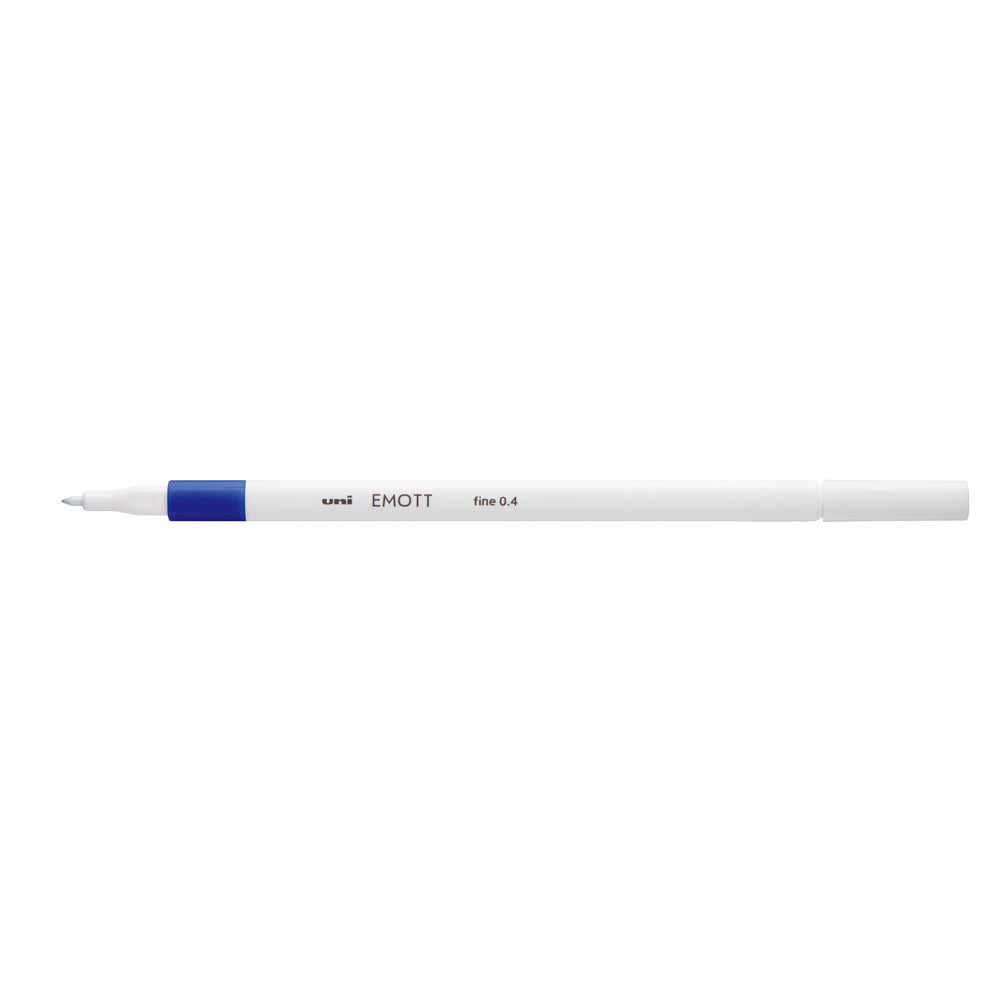 Uni Emott Everfine Fineliner 0.4mm Blue - Cafe Supply