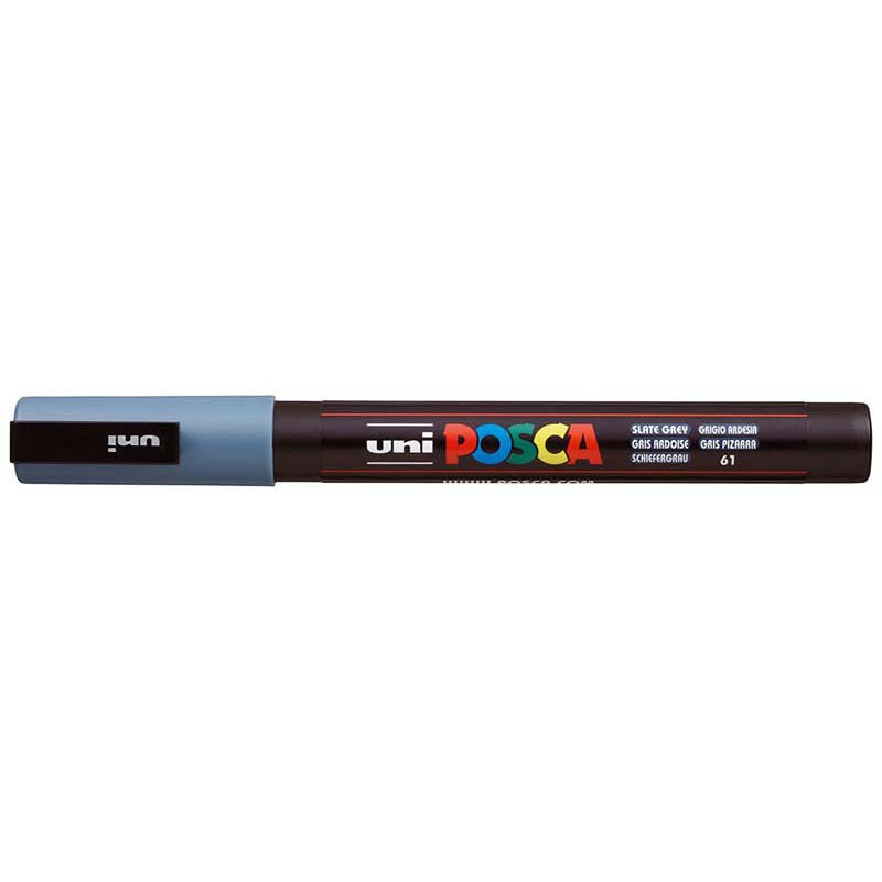 Uni Posca Marker 0.9-1.3mm Fine Slate Grey PC-3M - Cafe Supply