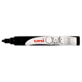 Uni Chalk Marker 1.8-2.5mm Bullet Tip Black PWE-5M - Cafe Supply